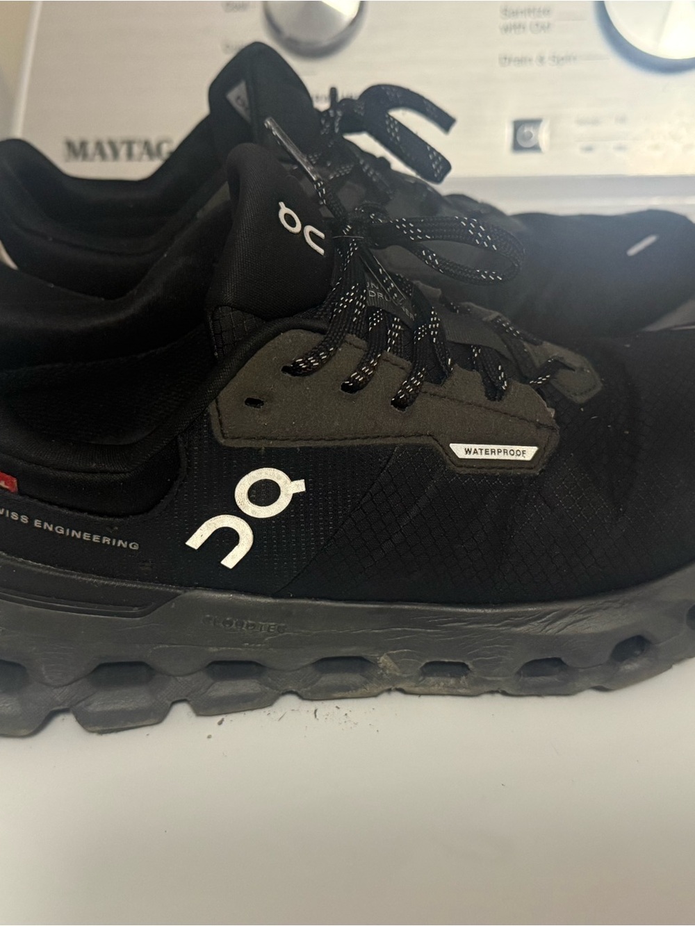 On Running Men's Black Waterproof Cloud-Style Sneakers